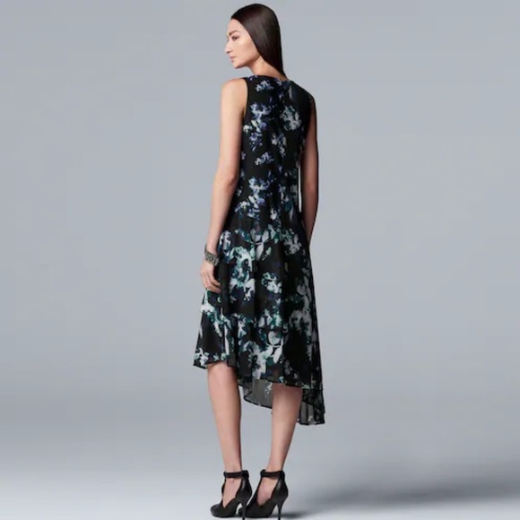 Simply Vera Wang Asymmetrical Ruffle Dress NWT - Picture 3 of 3